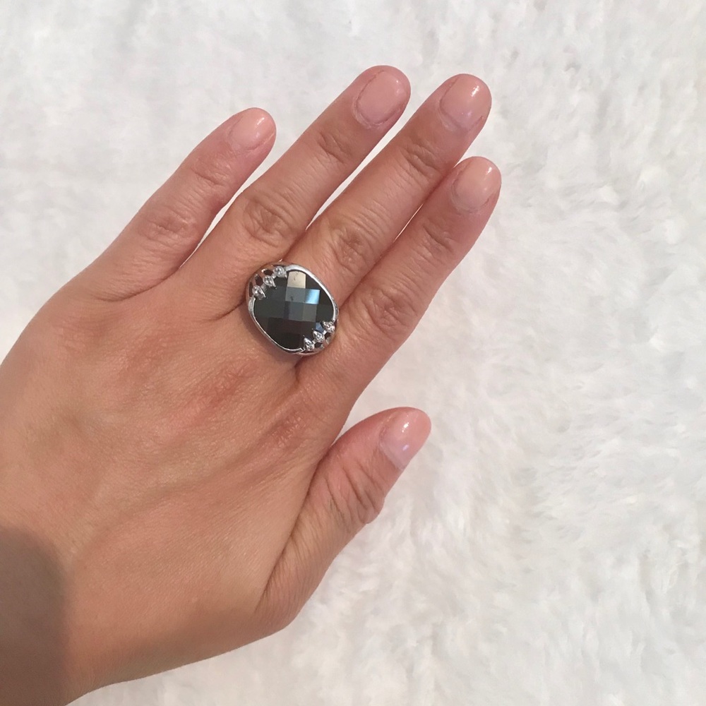 🆕 black cocktail ring